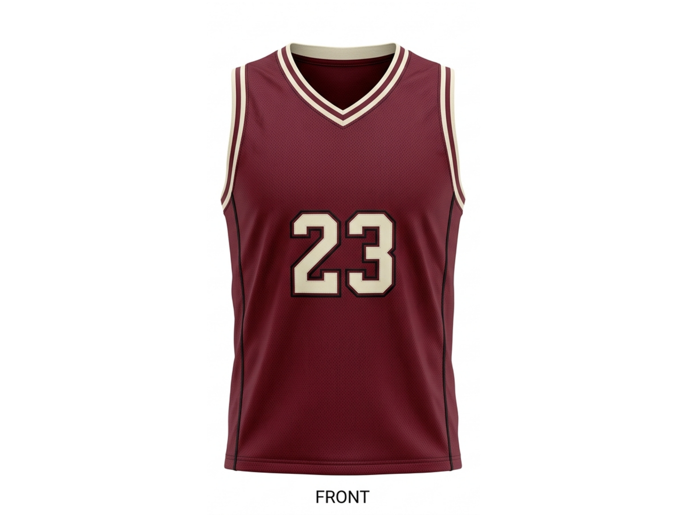 Custom Maroon Basketball Embroidered Jersey Wholesale Polyester Teamwear