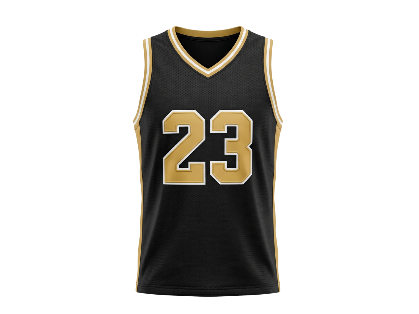 Custom Black Basketball Embroidered Jersey – Wholesale Polyester Teamwear