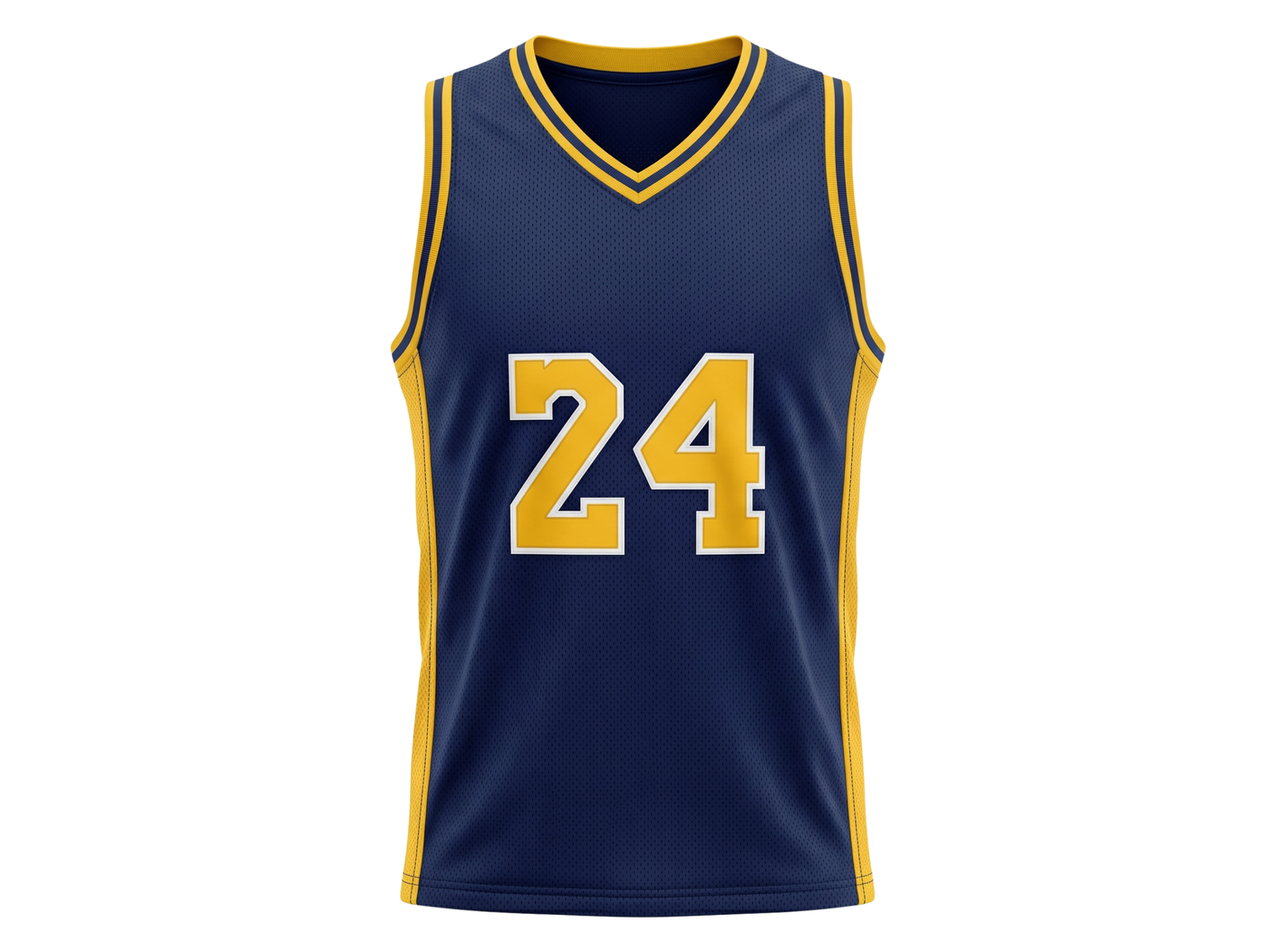 Custom Navy Basketball Embroidered Jersey Wholesale Polyester Teamwear