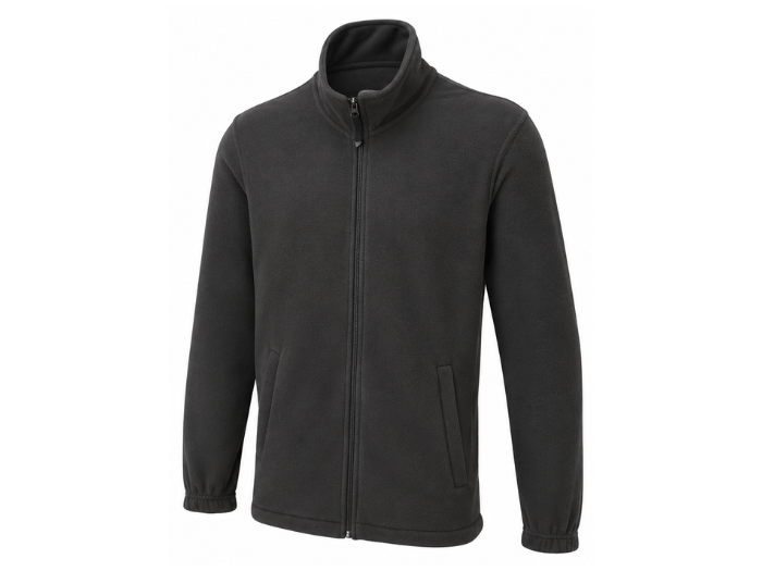 B2B Workwear Full Zip Fleece Charcoal Workwear Low MOQ