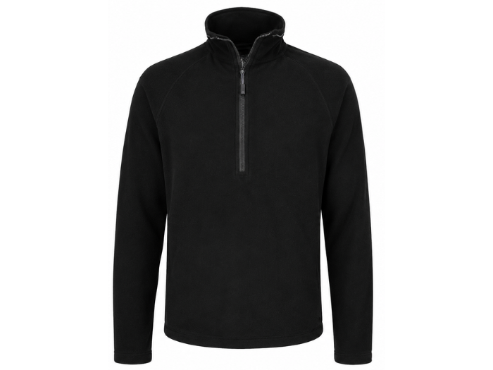 Custom Half Zip Fleece Jacket Black B2B Workwear Manufacturer