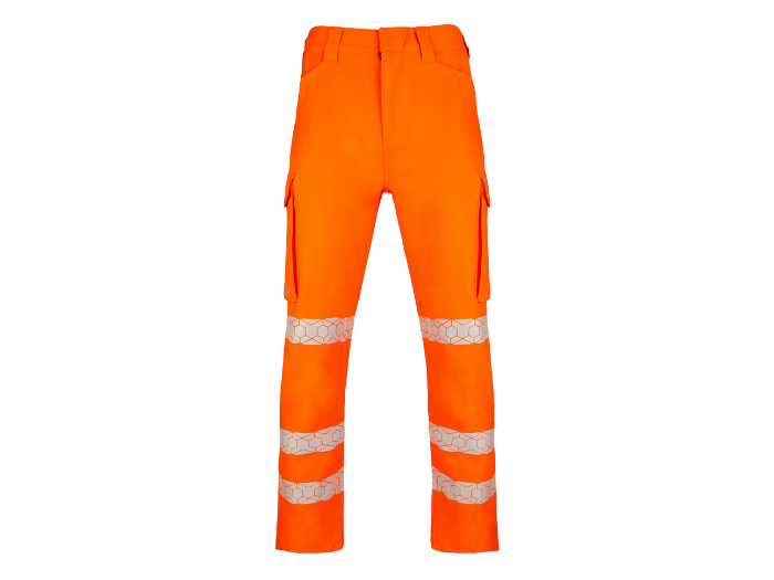 Haulage Hi-Vis Cargo Trousers Orange B2B Workwear