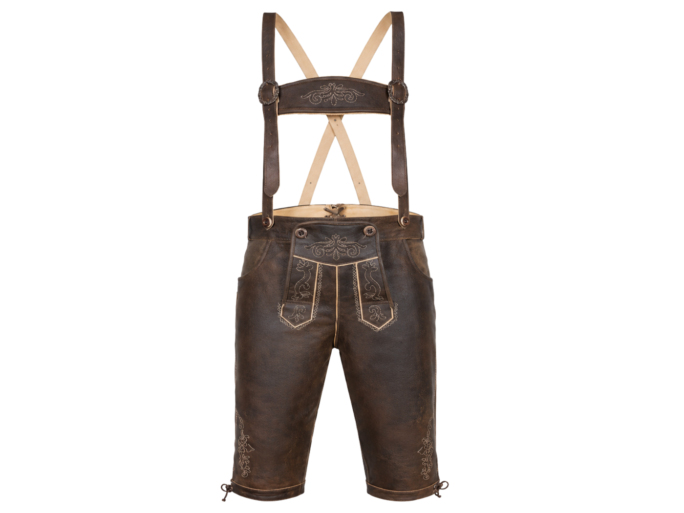 B2B Hunting Leather Hosen Dark Brown Low MOQ