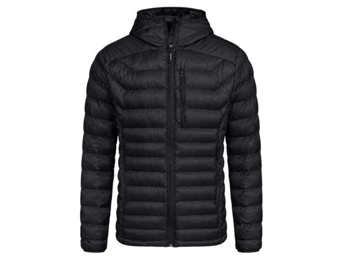 Men’s Thermal Hooded Eider Down Puffer Jacket Black B2B