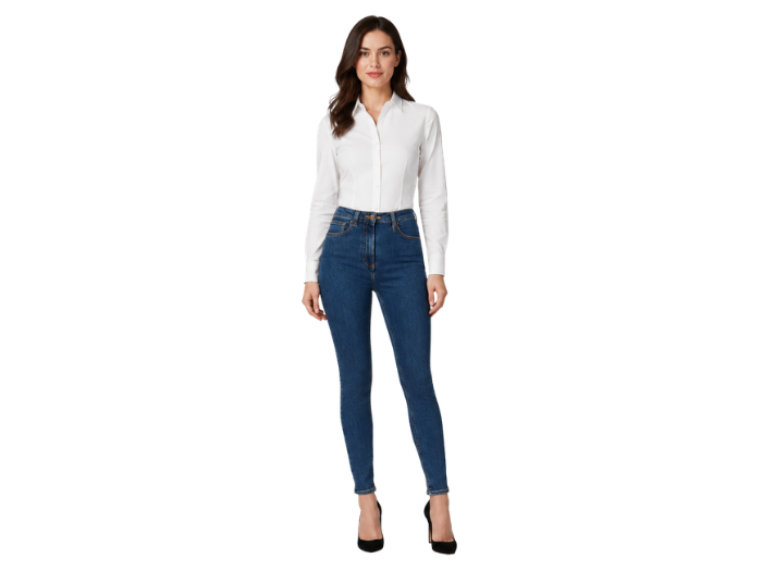 Skinny Denim Pants Dark Blue | B2B Low MOQ