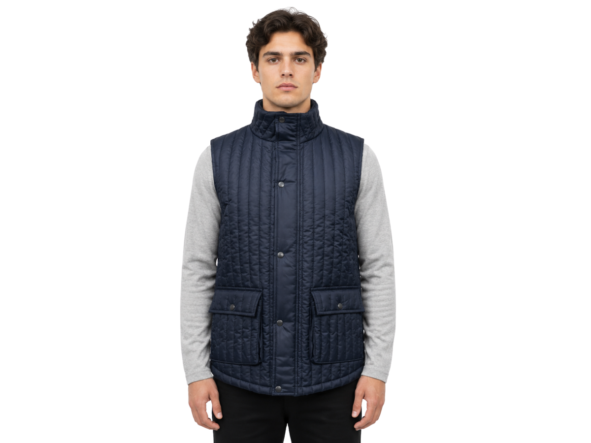 Quilted Puffer Gilet with Snap Closure | B2B Low MOQ Manufacturer