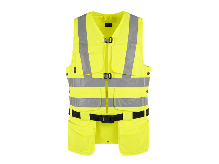 Workwear Hi-Vis Tool Vest – Hi-Vis Yellow | B2B Low MOQ Manufacturer