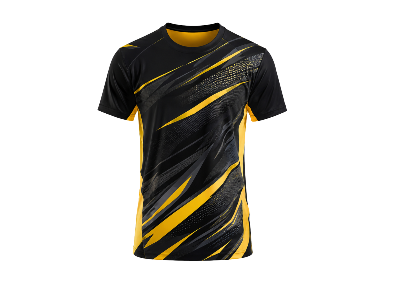 Black & Yellow Squash Jersey – Bulk Team Jersey, Low MOQ, Wholesale Performance Sportswear