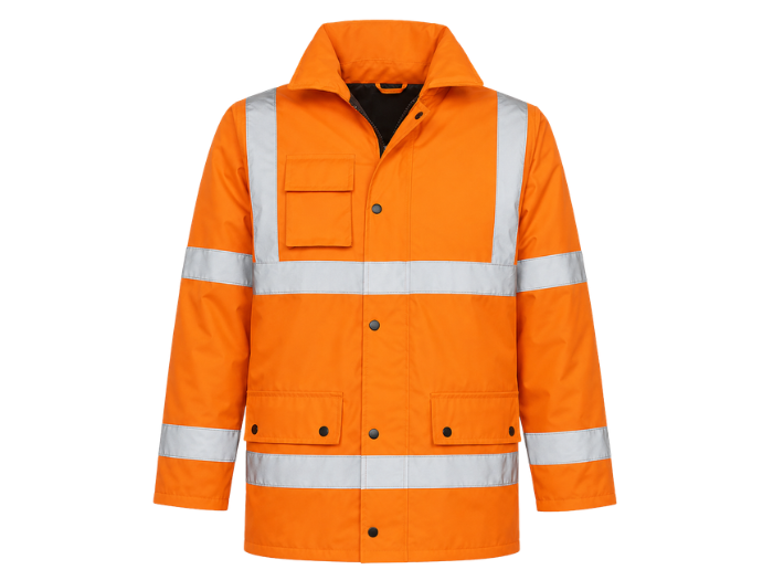 Safety Jacket B2B Low MOQ Construction Workwear Fluorescent Orange