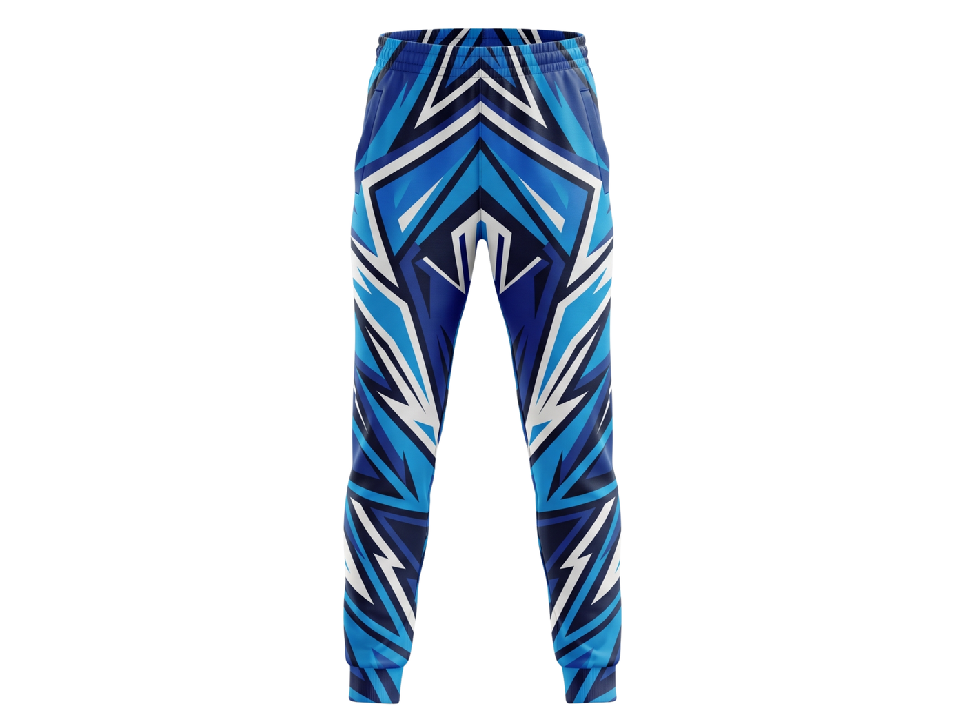 Royal Blue, Navy & White Custom Basketball Sublimated Bottoms