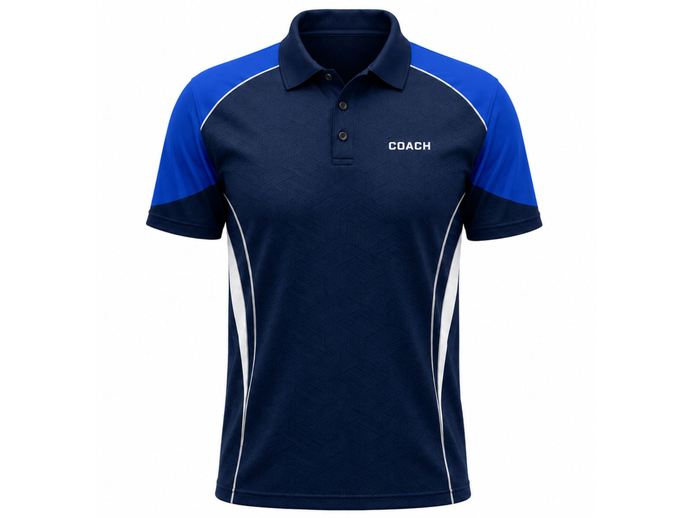 Custom Teqball Coach Staff Polo – Navy Blue Wholesale Teamwear