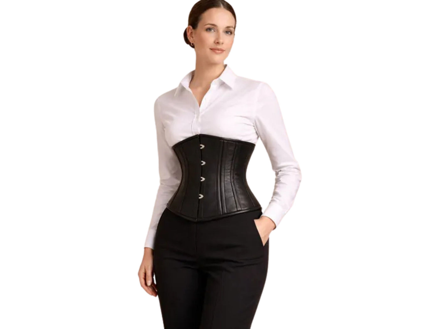 Black Leather Underbust Corset Wholesale | Bridal Waist Cincher Corset Top Manufacturer