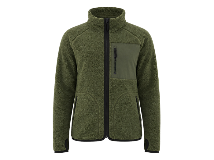 Custom Pile Jacket Workwear Olive Green B2B