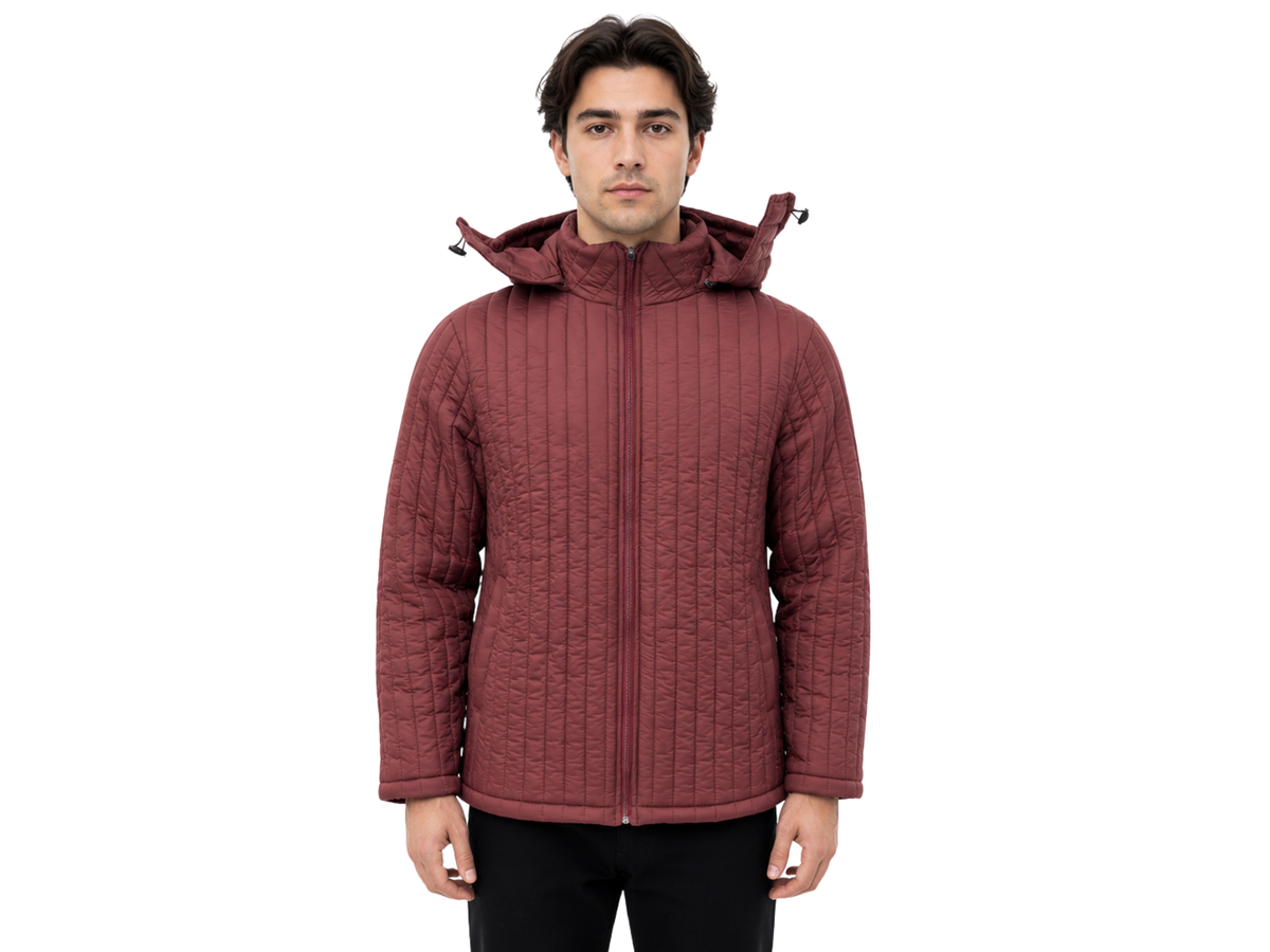 Wind-Resistant Detachable Hood Puffer Jacket | B2B Low MOQ Manufacturer
