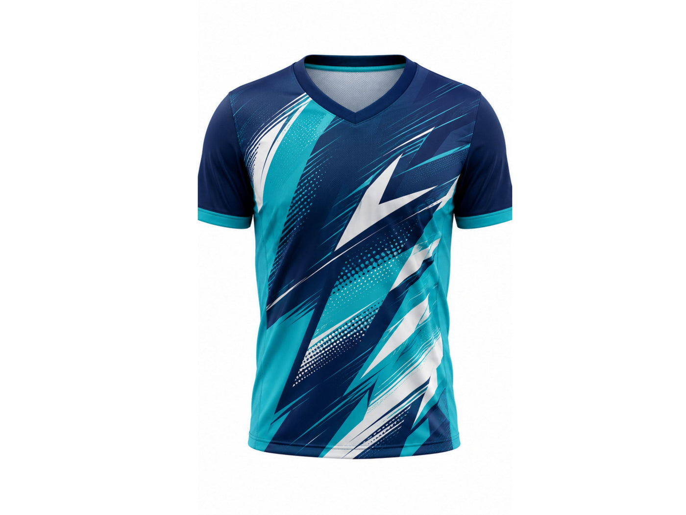 Blue Teal & White Padel Jersey Custom Team Sportswear Wholesale Low MOQ