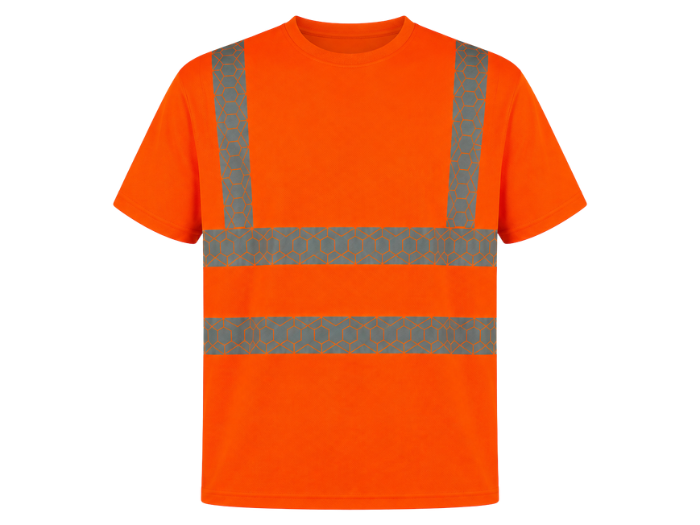 Custom Haulage Hi-Vis T-Shirt Orange/Grey Workwear Low MOQ