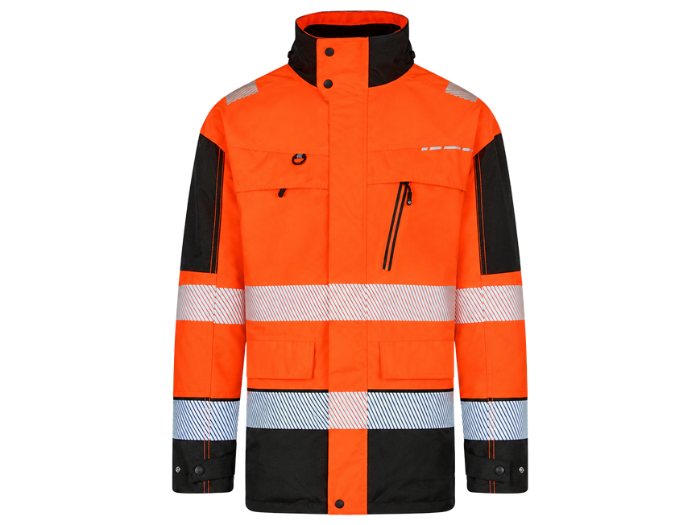 Railway Reflective Hooded Jacket Orange and Black | B2B Low MOQ Railway Workwear Manufacturer