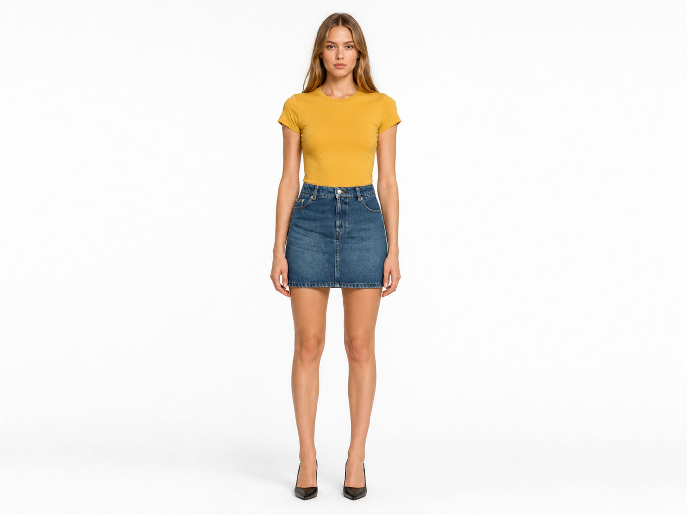 Custom Women’s Denim Mini Skirt for Private Label Brands