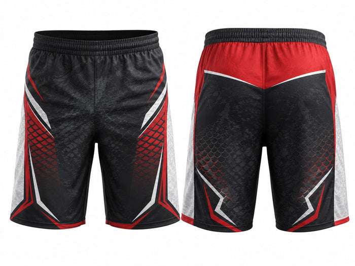 Fish-Print Shorts