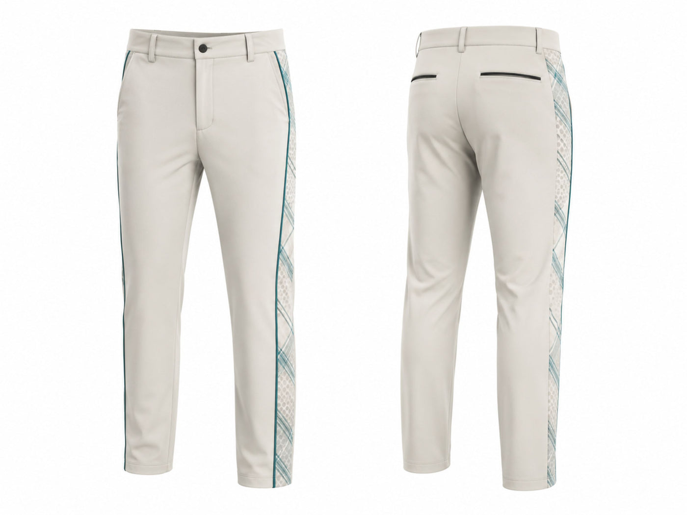 Custom Golf Pants | Wholesale Men's Golf Trousers | Stone Teal | Apparels Bridge
