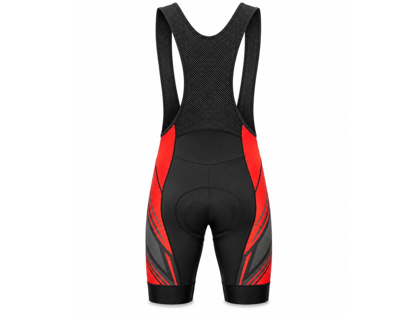 Custom Cycling Bib Shorts | Wholesale Cycling Team Bibs | Black Red | Apparels Bridge