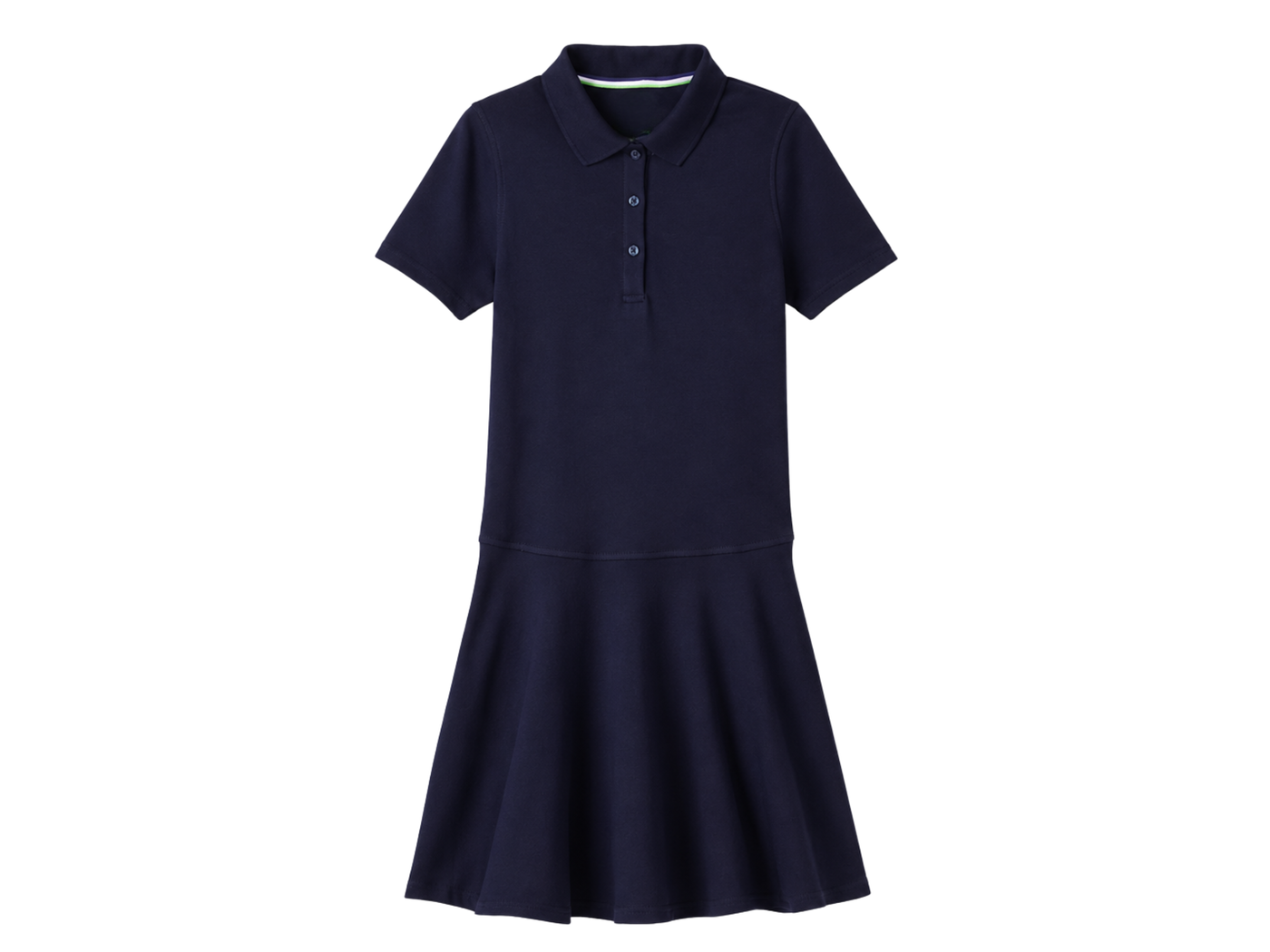 School Adaptive Short Sleeve Polo Dress Navy Blue | B2B Low MOQ Wholesale
