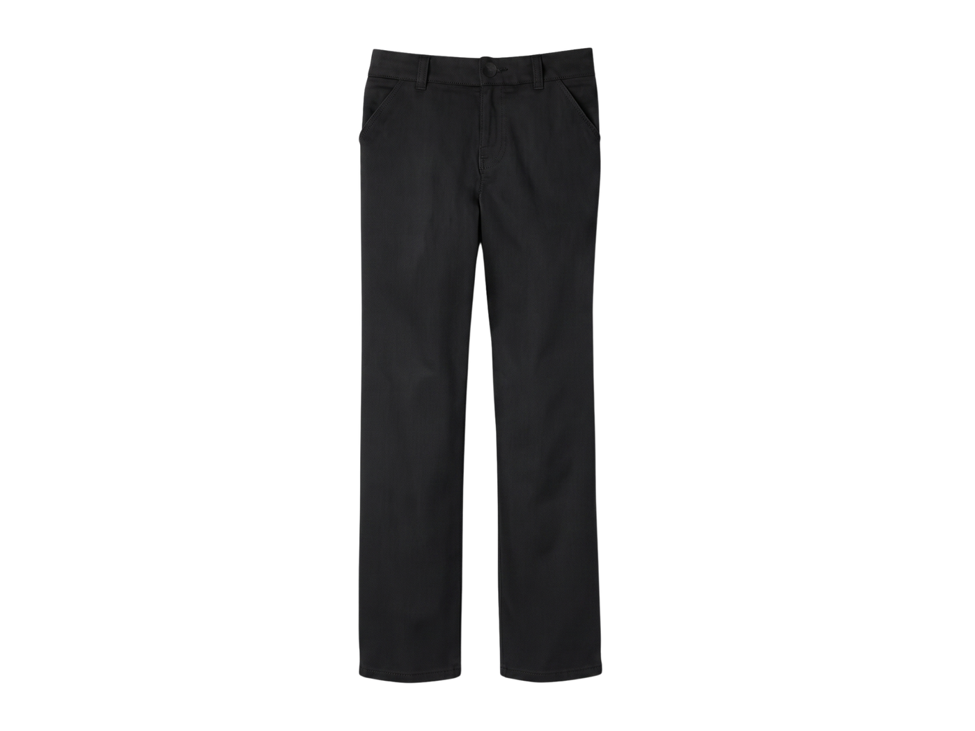 Boys’ Pull-On Straight Fit School Uniform Pant Black | B2B Low MOQ Wholesale