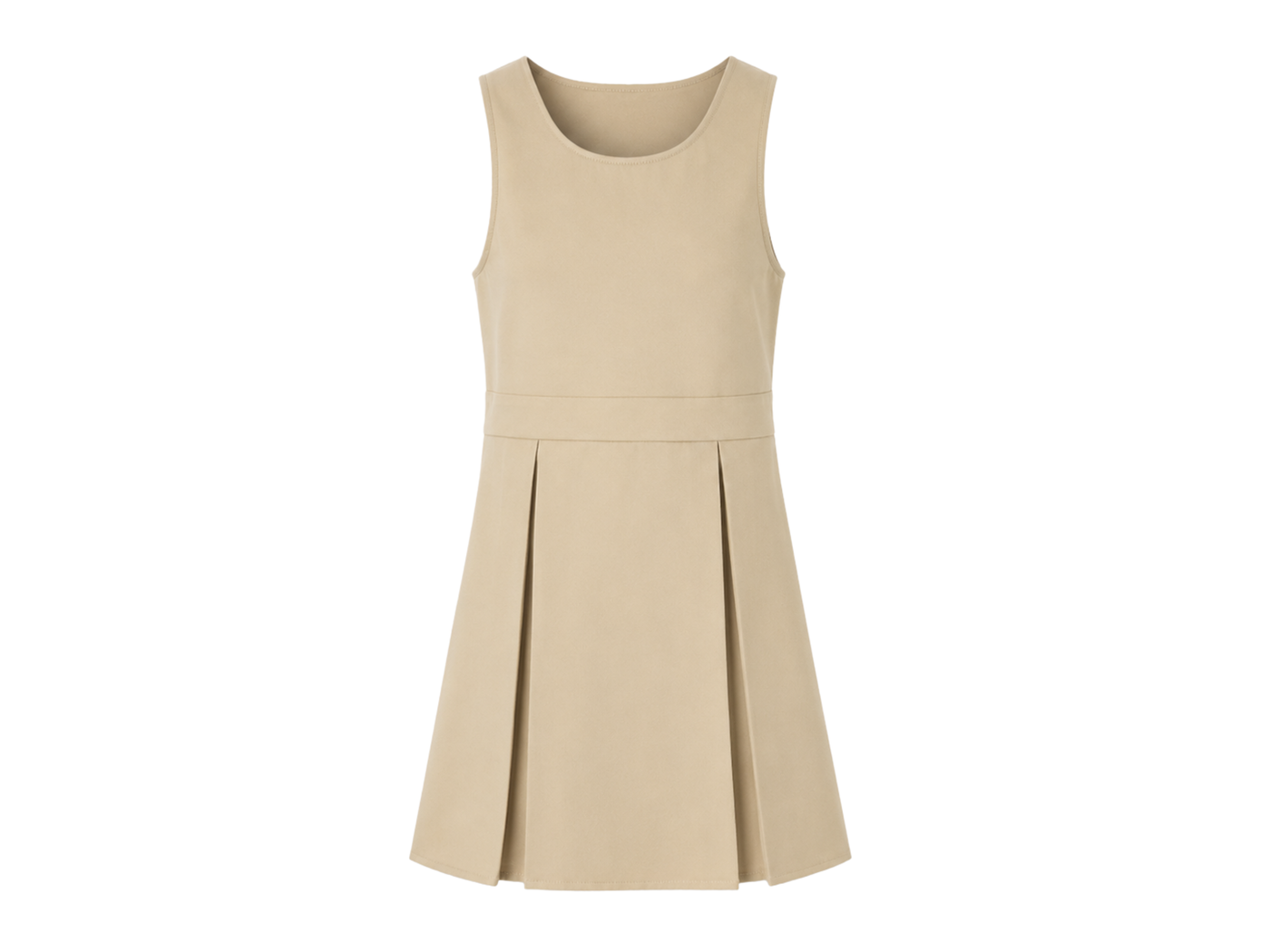 School Box Pleat Jumper Khaki Beige | B2B Low MOQ Wholesale