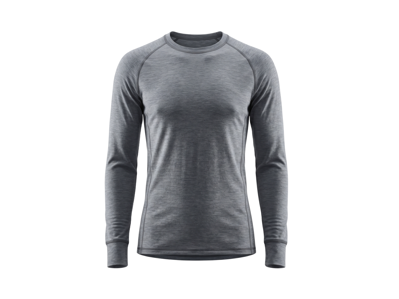 B2B Ski Wear Winter Base Layer Shirt Grey B2B Winter Sportswear Manufacturer