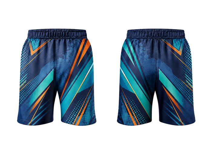 Sublimated PRINTED PING PONG SHORTS