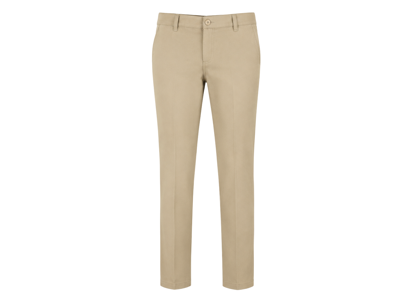 Girls Beige Slim Fit School Uniform Pants Low MOQ School Uniform Manufacturer