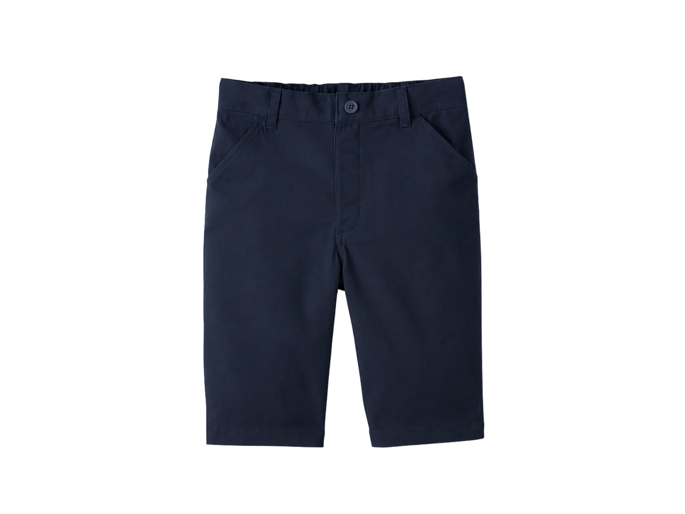 Custom Boys Navy Blue Stretch School Uniform Shorts B2B