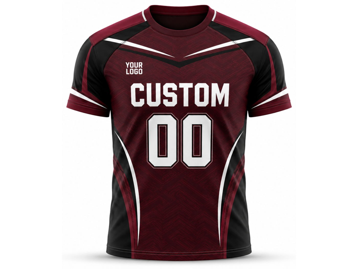 Custom Maroon Rugby Fanwear Shirt | Wholesale Team Store Supporter Shirt
