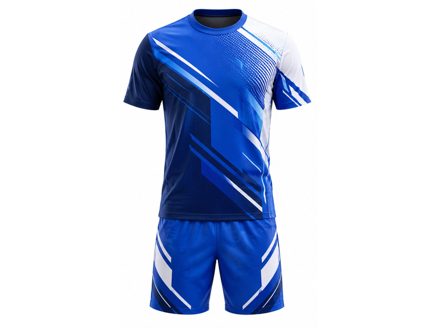 Wholesale Disc Golf Uniform Team Jersey & Shorts Blue & White B2B Low MOQ