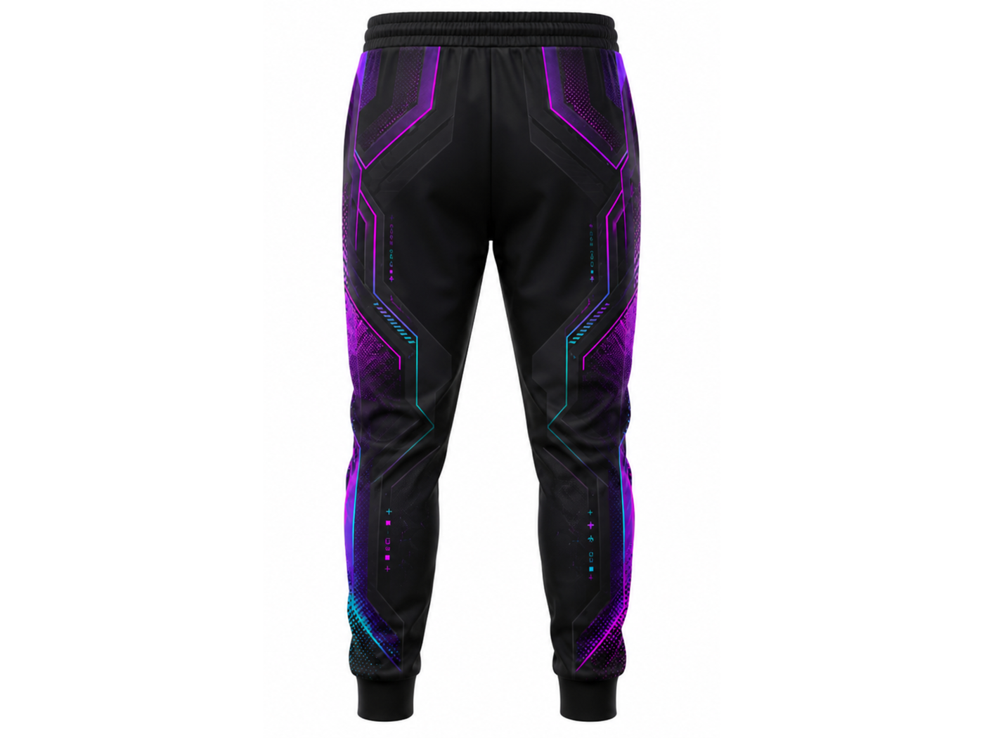 Custom Esports Jogger Pants | Wholesale Gaming Team Joggers | Black Purple Blue | Apparels Bridge