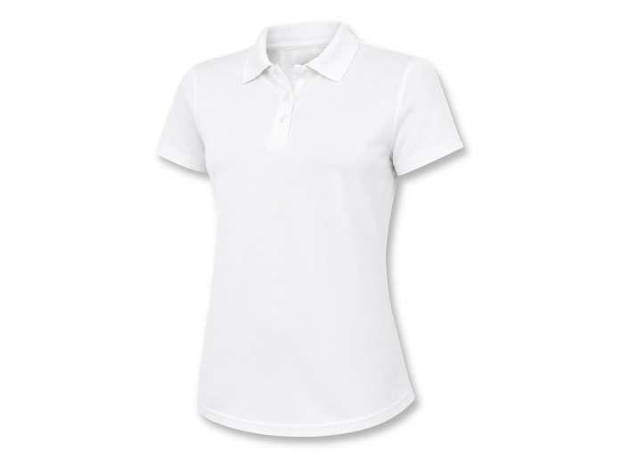 B2B Women’s Hairdressing Polo Shirt White Low MOQ Custom Workwear