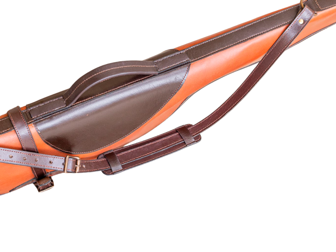 B2B Leather Gun Cover Low MOQ Hunting Gear Orange/Brown
