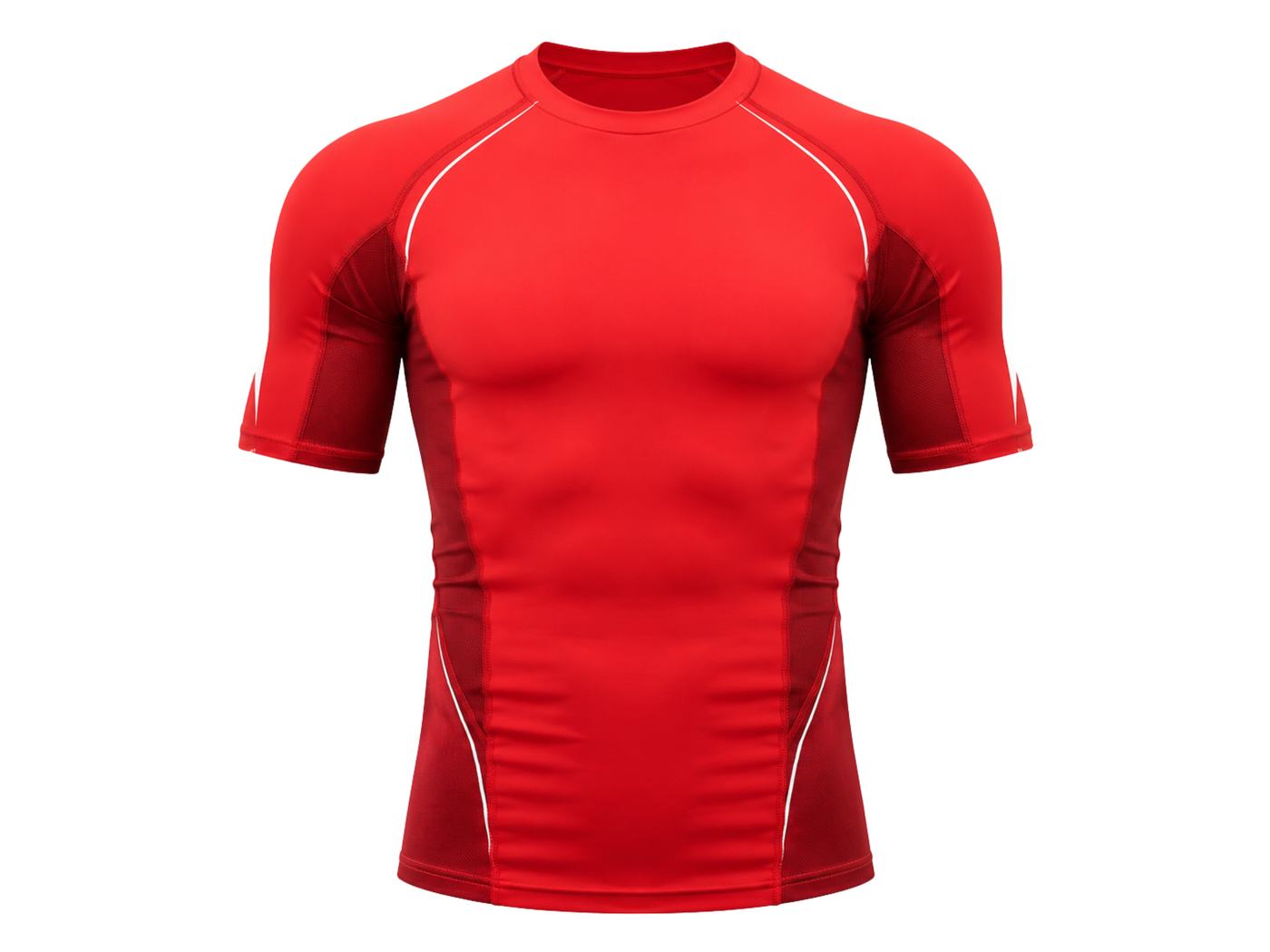 Custom Red Short Sleeve Football Compression Shirt | Wholesale Teamwear