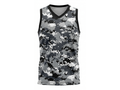 Custom Sublimated Basketball Jersey – Gray Digital Camo Design | Wholesale Basketball Jersey Manufacturer