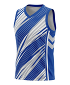 Custom Blue White Sublimated Basketball Jersey | Wholesale Basketball Jersey Manufacturer