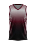 Custom Sublimated Basketball Jersey – Burgundy Black Gradient Design | Wholesale Basketball Jersey Manufacturer