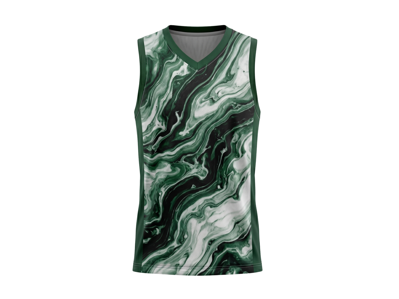 Custom Green Marble Sublimated Basketball Jersey | Wholesale Basketball Jersey Manufacturer