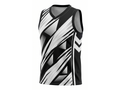 Custom Sublimated Basketball Jersey – Black White Abstract Design | Wholesale Basketball Jersey Manufacturer