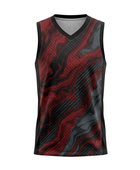 Custom Red Black Sublimated Basketball Jersey | Wholesale Basketball Jersey Manufacturer