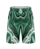 Custom Green Marble Sublimated Basketball Shorts | Wholesale Basketball Shorts Manufacturer