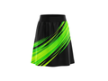 Basketball Skort – Custom Sublimated Black Lime Green Streak Design | Wholesale Manufacturer