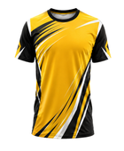 Custom Chase Tag Sponsor Crew Jersey – Yellow Sublimated Shirt | Wholesale Event Teamwear