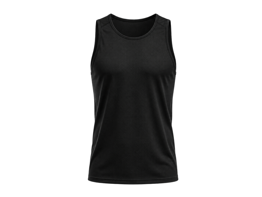 Sleeveless Parkour Practice Top B2B Black Sublimated Chase Tag Training Wear Low MOQ front design preview