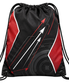 Custom Archery Drawstring Bag – Black Red Sublimated Team Carry Gear