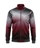 Wholesale Basketball Warm-Up Jacket – Sublimated Burgundy Gradient Full-Zip Teamwear